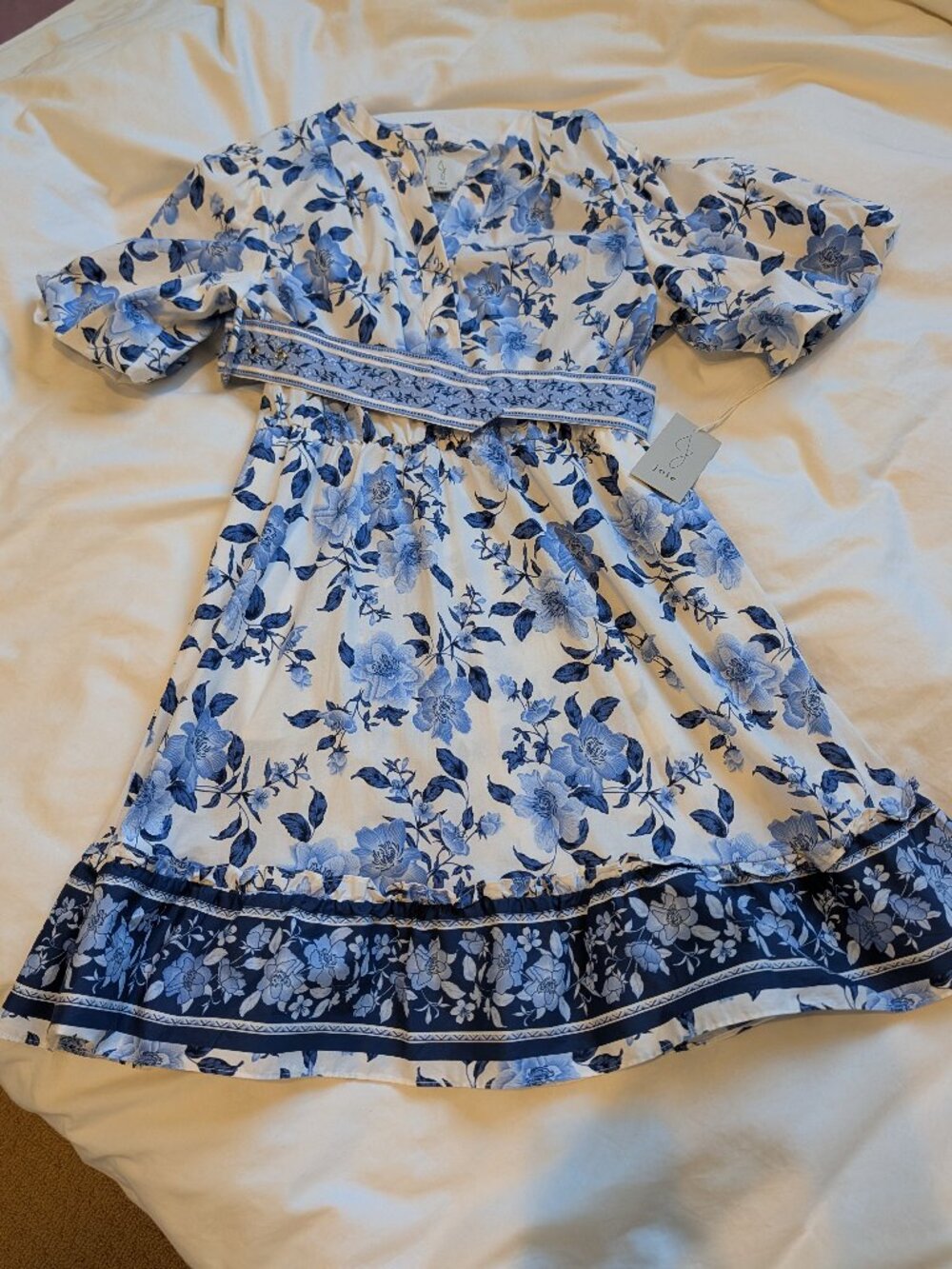 Joie Blue and White Floral Dress